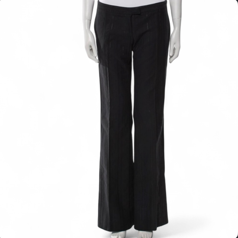 Just Cavalli striped wide leg low rise pants